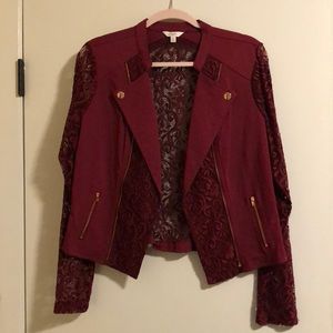 Burgundy blazer